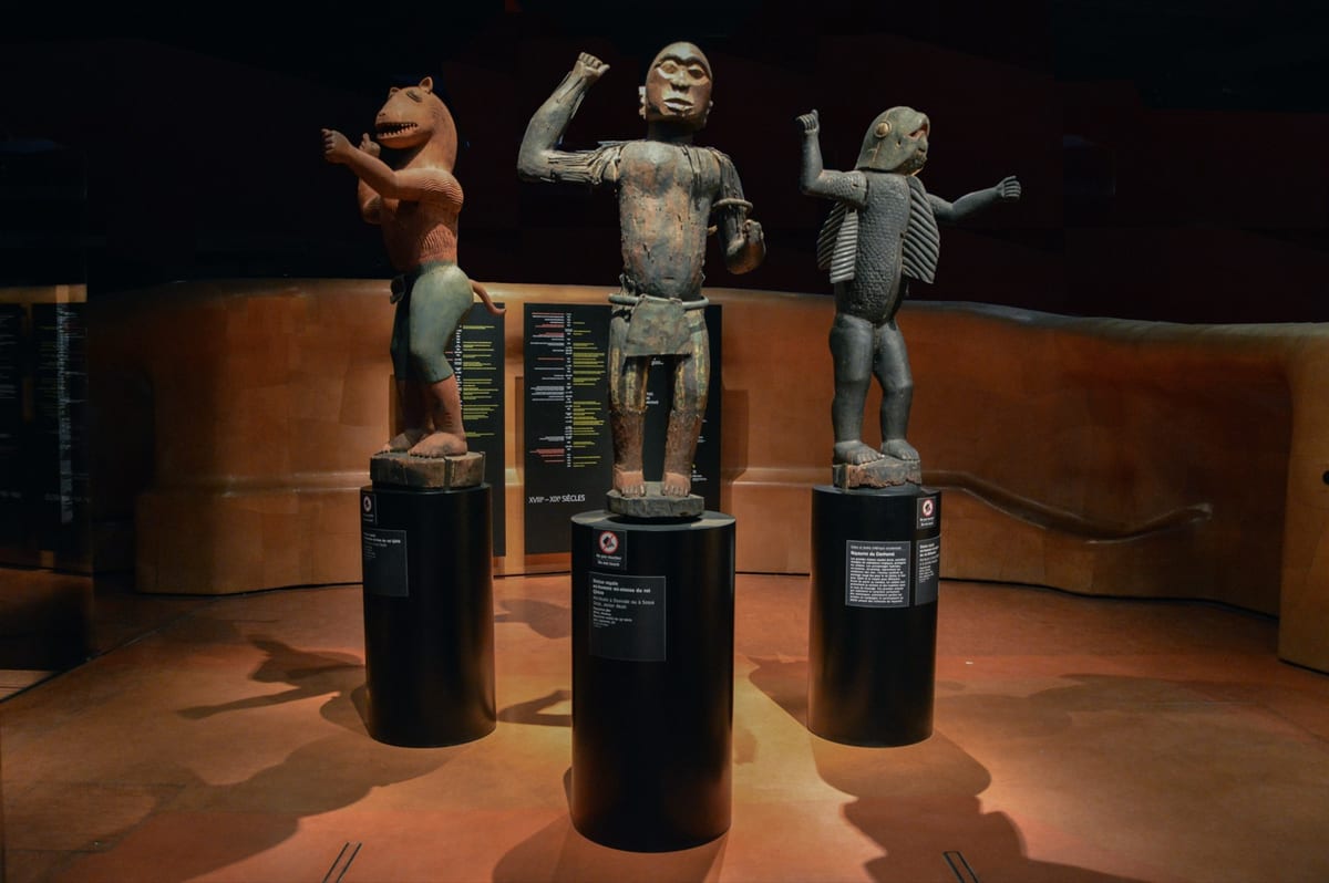 Statues royales d’Abomey exposées au musée du quai Branly